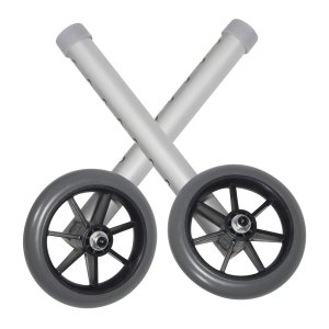 Drive Medical Universal 5" Walker Wheels - Supports up to 350 lbs, Pack of 1, 10109